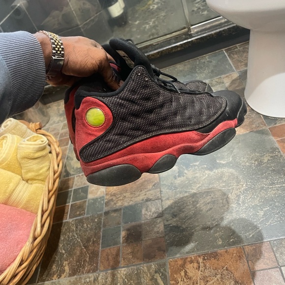 Jordan Retro 13 Black Red Sneakers - Picture 2 of 11